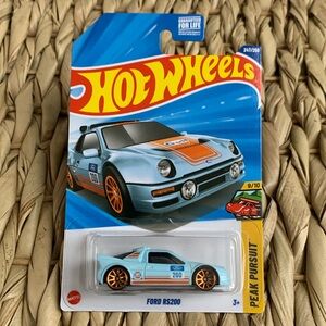 Ford RS200 Gulf Gas Racing Race Blue Car Hot Wheels Peak Pursuit Hotwheels 2025